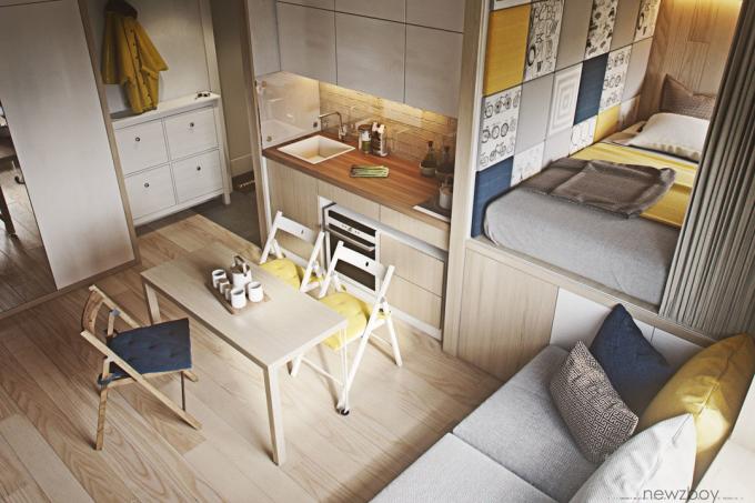 Elu väikeses korteris: 7 disainer vihjeid