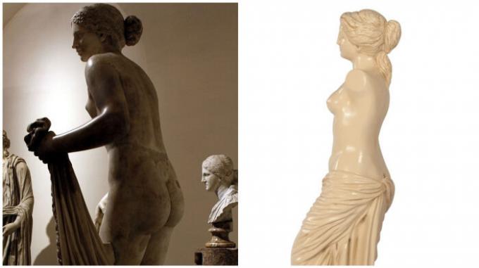 Aphrodite kohta Cnidus ja Venus de Milo: pop kadedus.