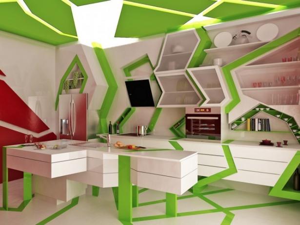 Valge-roheline köök (45 fotot): isetegemise videojuhised paigaldamiseks, millist mööblit valida, hind, foto