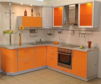 oranž köögi kujundus