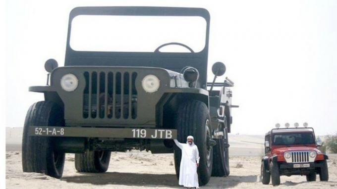 Giant Jeep Willys