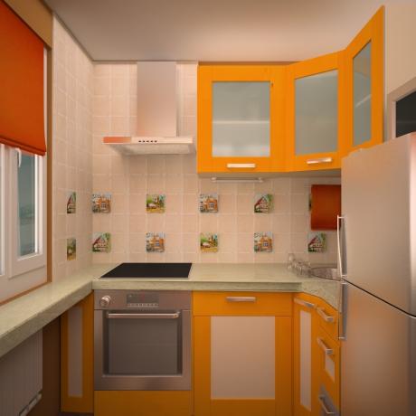 Väikese suurusega köögi kujundus (48 fotot) 6 ruutmeetrit, väikese köögi sisustus 9 ruutu oma kätega: juhised, foto- ja videotunnid, hind