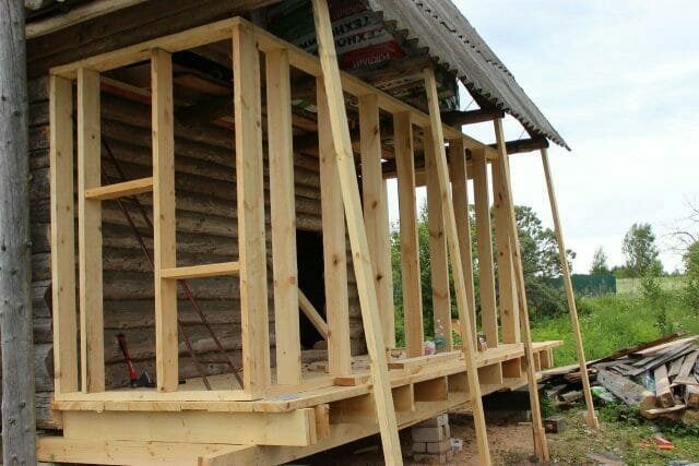 Sisseehitatud veranda ainult teha maja etapil oma ehitus