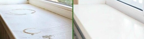 Valge paber: kuidas lihtne on puhas Plastic aknalauad kollaseks ja plekke