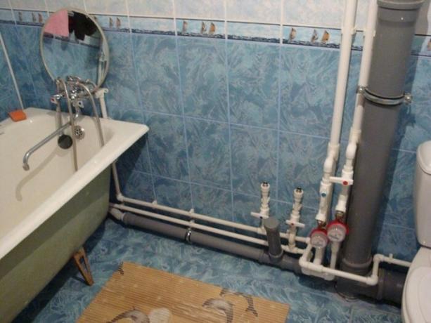 Pane raha falshtrubu vannitoas. / Foto: zen.yandex.ru