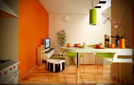 roheline oranž köök