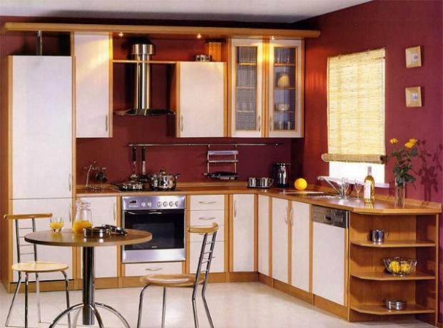 Köögikujundus 3 3 by 4 3 (47 fotot): video juhised ruumi 3 - 4 meetri kaunistamiseks oma kätega, hind, foto