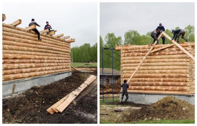 Ehitamiseks veel kaks maja tulevaste põllumajandustootjate (Sultanov, Chelyabinsk Region).